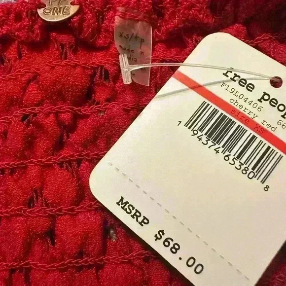 Intimately Free People Adella Cami NWT in Red - Picture 8 of 8